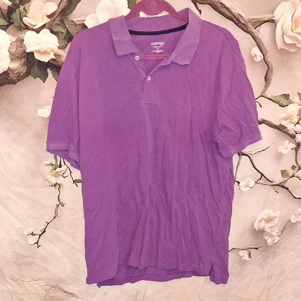 St. John's Bay Rich Purple Polo